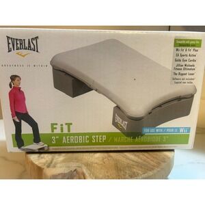 Everlast FiT 3" Aerobic Step for Nintendo Wii Fit Balance Board CXAC 117 Grey
